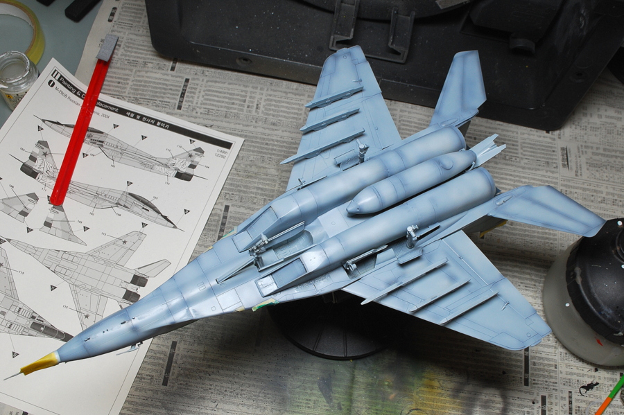 MiG-29 UB ラーストチカ フルクラムB ファルクラム アカデミー 1/48 塗装