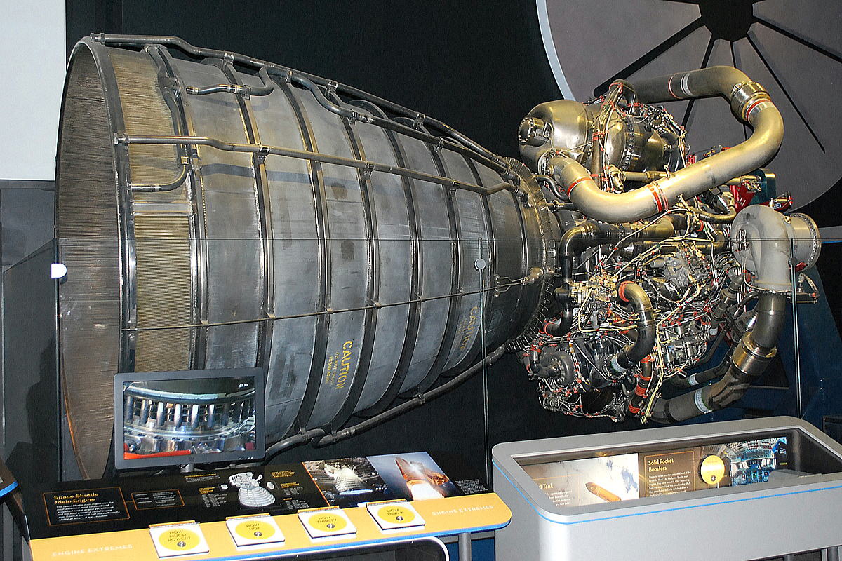 スペースシャトルのメインエンジン。