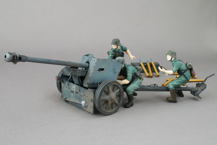 Pak40(L46) ドイツ75mm対戦車砲 タミヤ 1/35 プラモデル製作手順 組立と塗装 製作記 完成写真