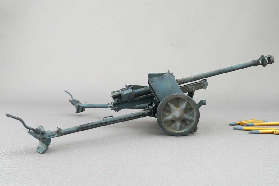 ｖPak40(L46) ドイツ75mm対戦車砲 タミヤ 1/35 プラモデル製作手順 組立と塗装 製作記 完成写ｖ
