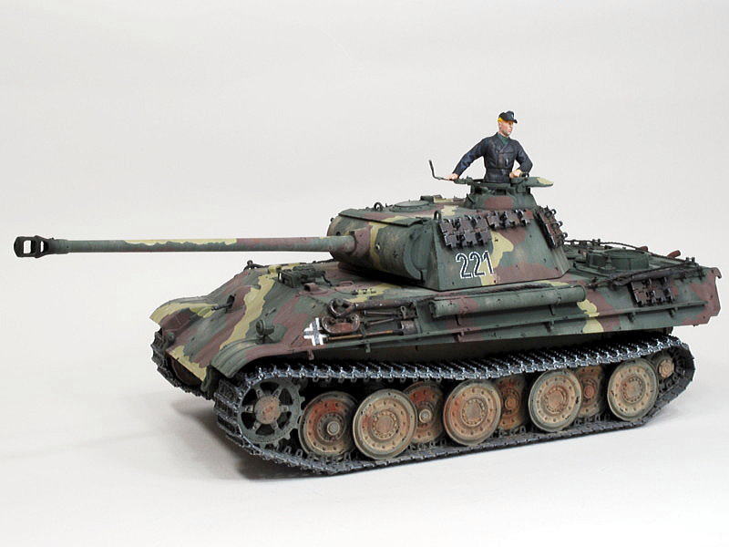 パンターG型 鋼鉄製転輪 ドイツ軍中戦車 ドラゴン 1/35 組立と塗装 