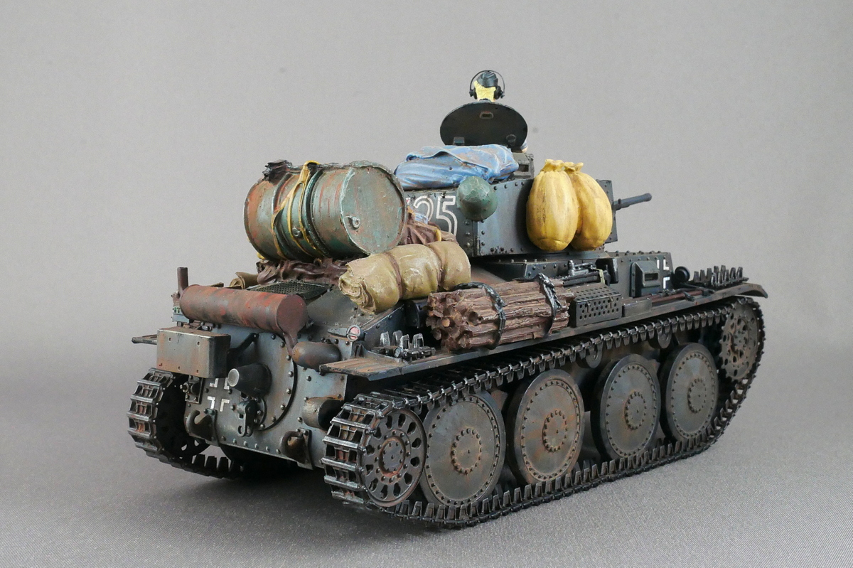 プラガ ドイツ38(t)軽戦車 E/F型 トライスター 1/35 完成作品