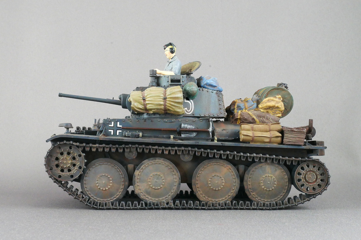 プラガ ドイツ38(t)軽戦車 E/F型 トライスター 1/35 完成作品