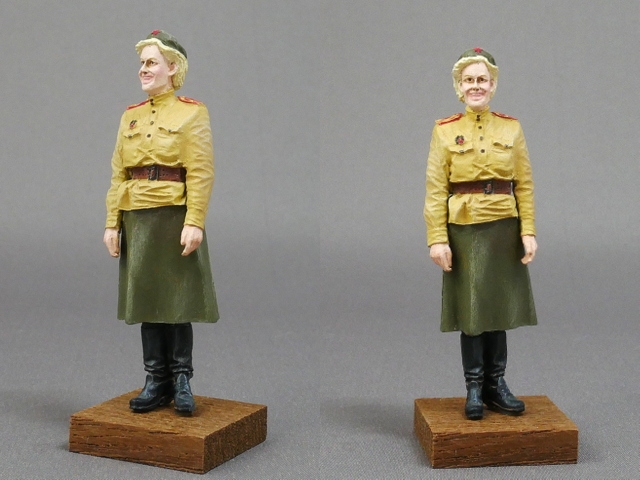 ロシア人女性フィギュア 1/35 WWIIソ連軍女性兵士
