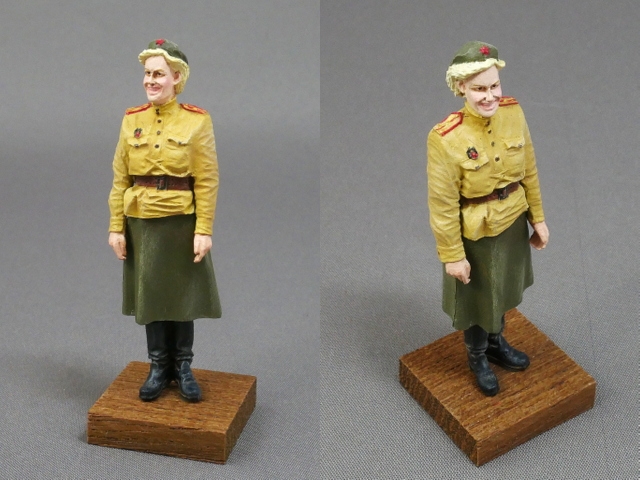 ロシア人女性フィギュア 1/35 WWIIソ連軍女性兵士