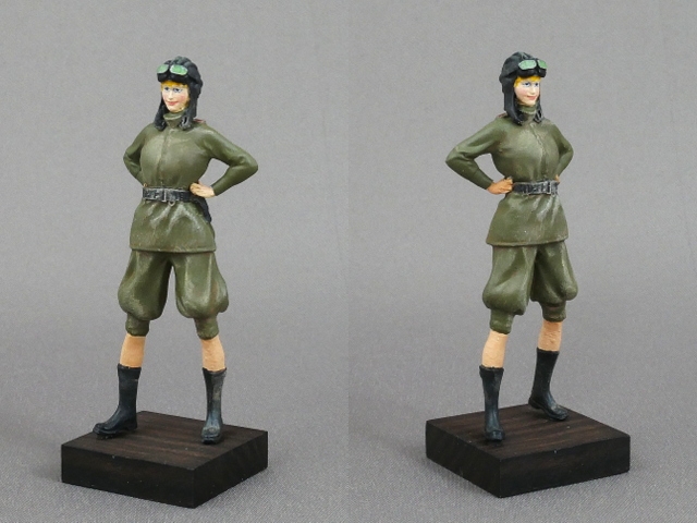 ロシア人女性フィギュア 1/35 WWIIソ連軍女性戦車兵
