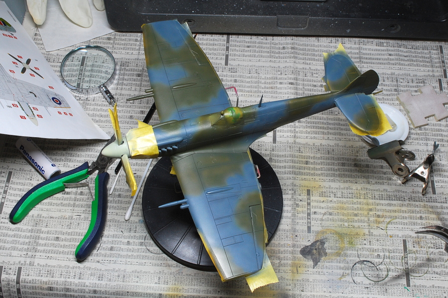 スピットファイア Mk. XII エアフィックス 1/48 塗装