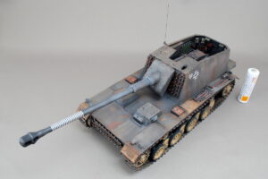 ドイツ軍12.8cm対戦車自走砲 L/61 シュトゥーラー エミール トランペッター 1/35 組立と塗装・製作記・完成写真