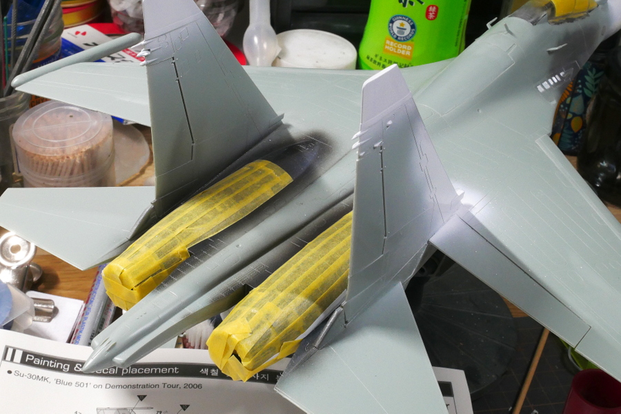 Su-30MK フランカー アカデミー 1/48 塗装