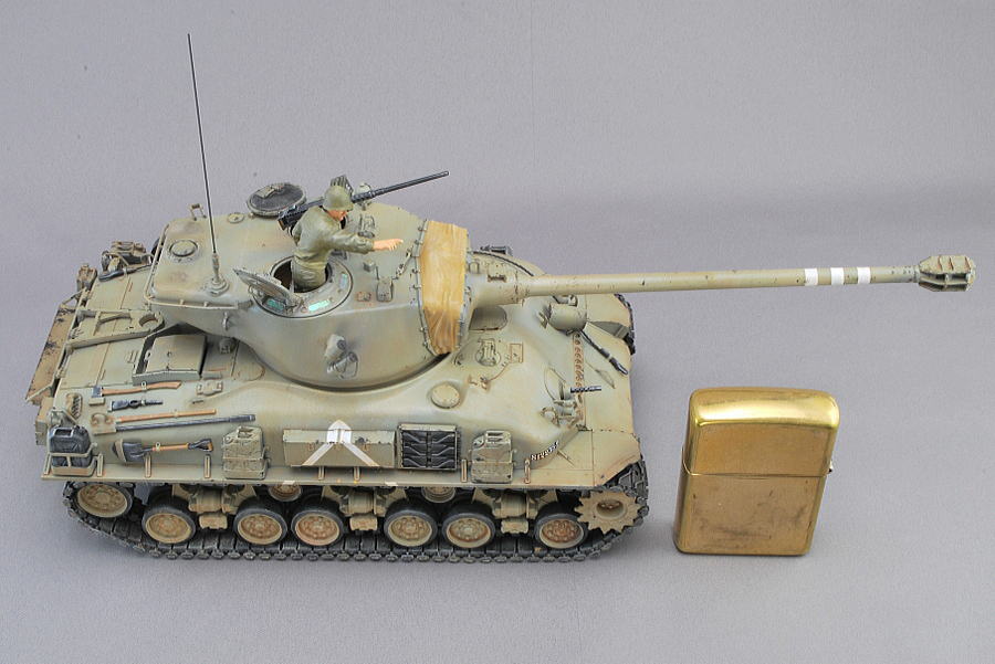 スーパーシャーマン M51 タミヤ 1/35 完成写真 砂漠の戦車の塗装