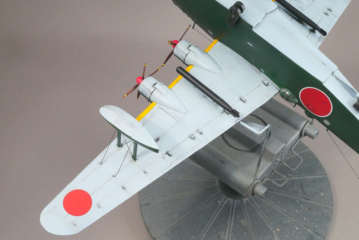 川西 二式大艇12型 大日本帝国海軍 アリイ 1/144 プラモデル製作手順 組立と塗装 製作記 完成写真