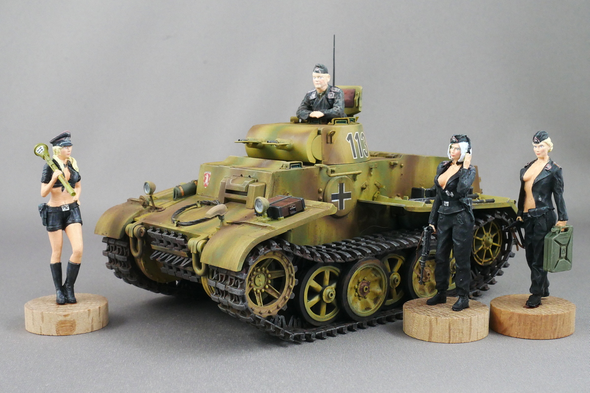 タンクガール ドイツ軍女性戦車兵 ARMOR35 1/35 完成写真