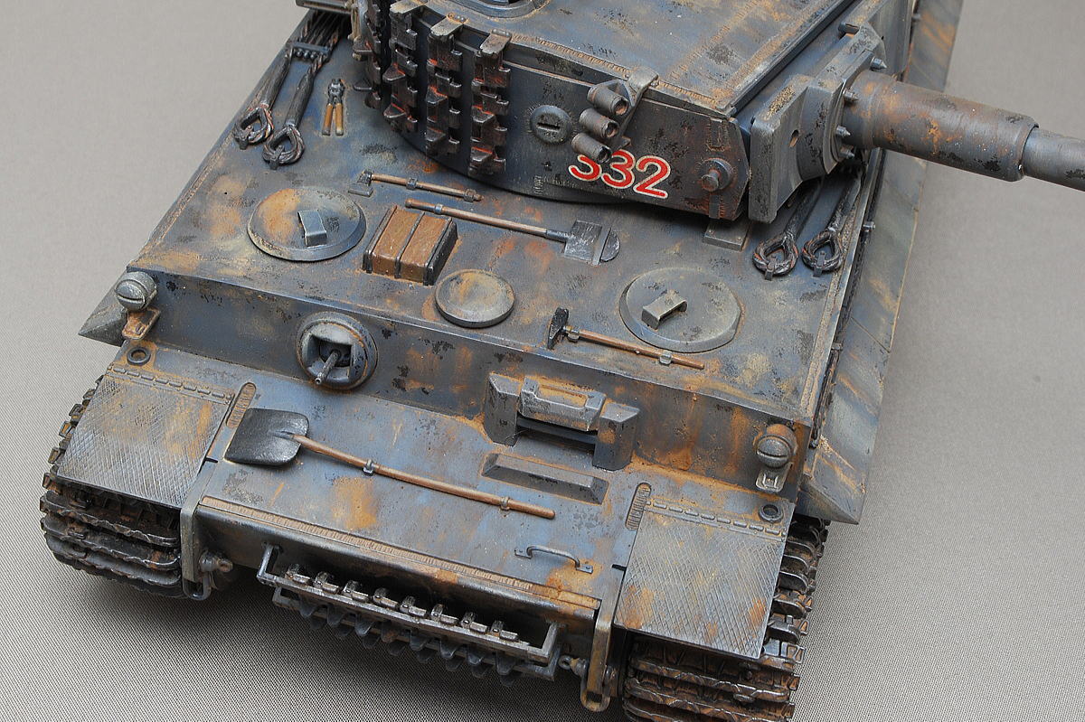 タイガー重戦車 ティーガーI 初期型 イタレリ 1/35 完成写真 ウォッシング