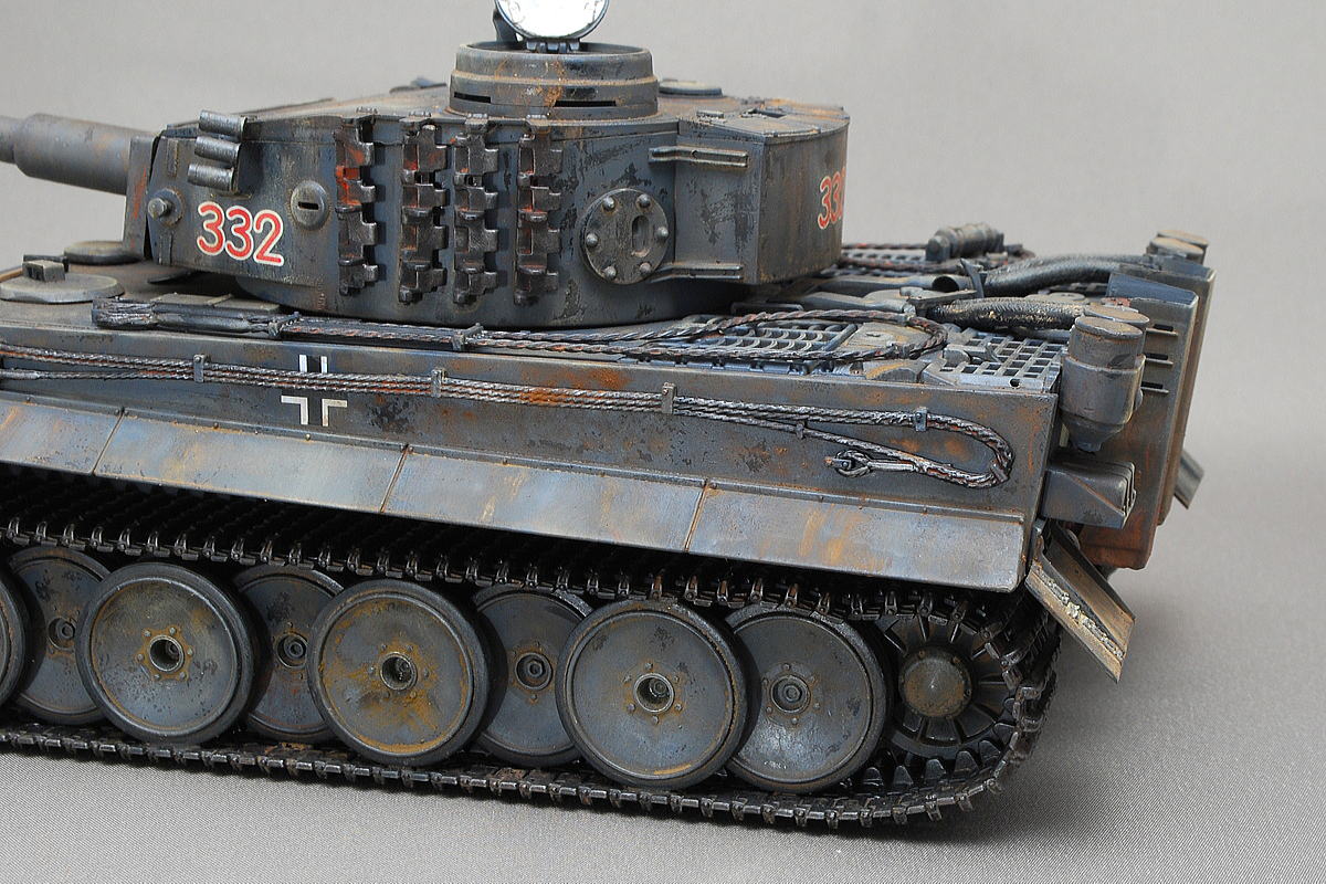 タイガー重戦車 ティーガーI 初期型 イタレリ 1/35 完成写真 金属部分