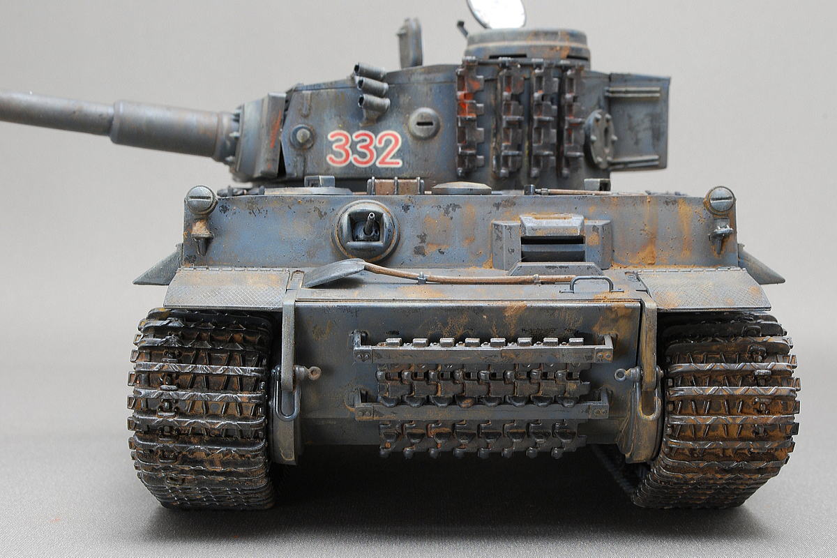 タイガー重戦車 ティーガーI 初期型 イタレリ 1/35 完成写真 キャタピラの幅が広い