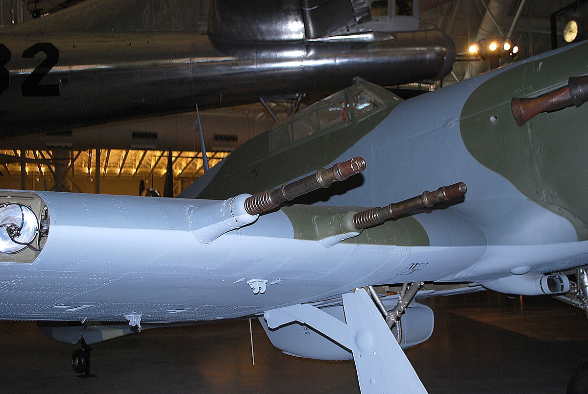 ホーカーハリケーン IICの機銃。