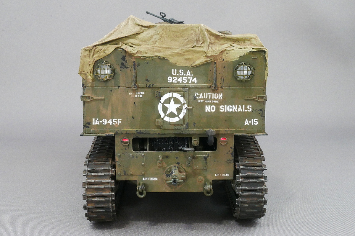 アメリカ陸軍 M4ハイスピードトラクター ホビーボス 1/35 プラモデル製作手順 組立と塗装 製作記 完成写真