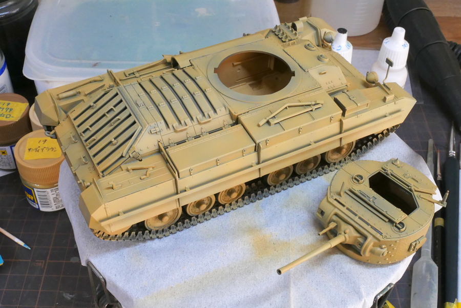 バレンタイン Mk.II/IV イギリス歩兵戦車 タミヤ 1/35 塗装