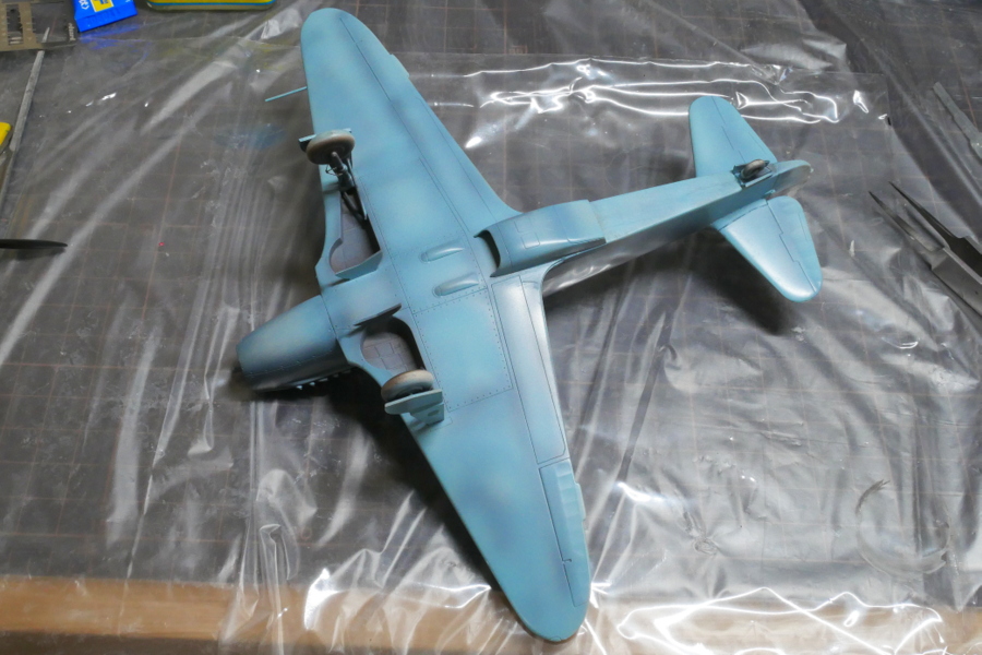 Yak-3 エデュアルド 1/48 機体下面塗装