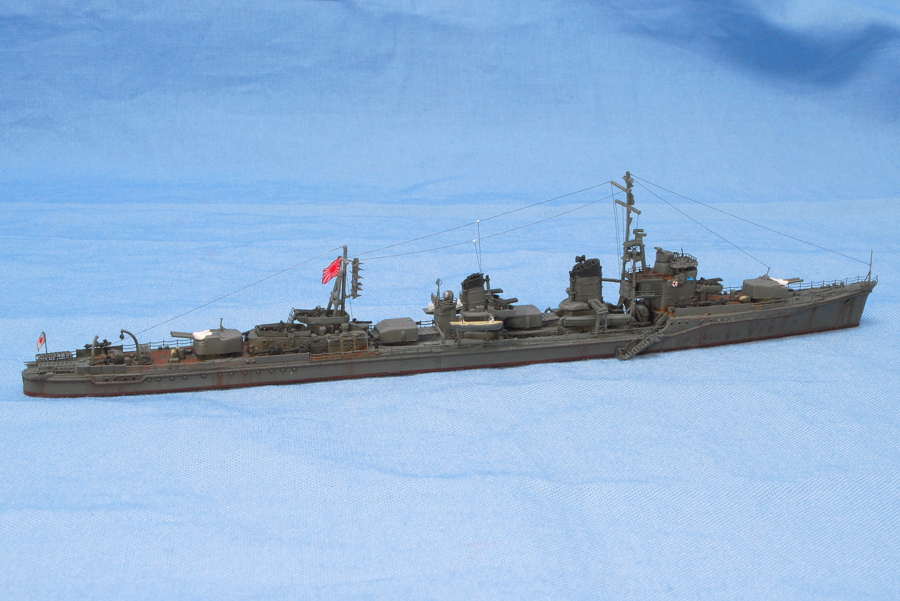 駆逐艦 雪風 1945年 フジミ 1/700 完成写真 手すりに防弾板