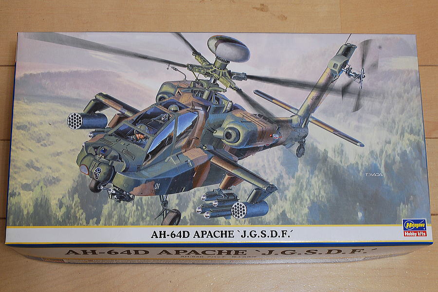 アパッチ AH-64D 陸上自衛隊攻撃ヘリコプター ハセガワ 1/48 組立と塗装・製作記・完成写真