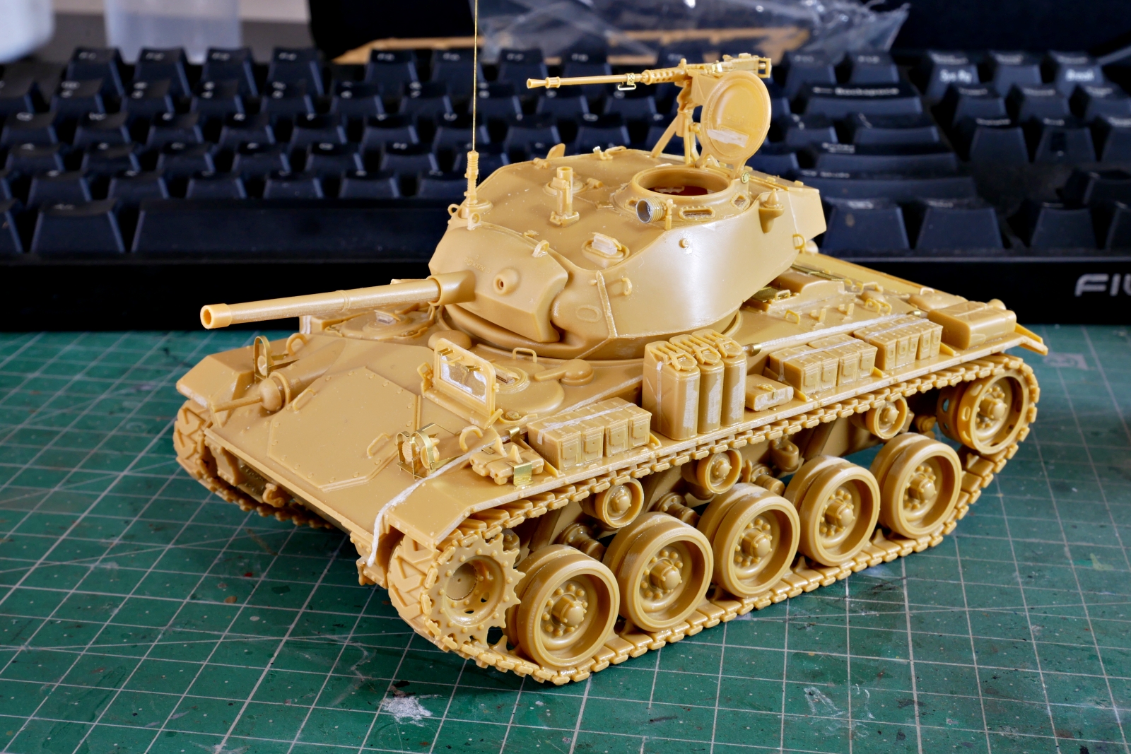 M24チャーフィー軽戦車, 陸上自衛隊, ブロンコモデル, 1/35, プラモデル製作手順, 組立と塗装, 製作記, 完成写真