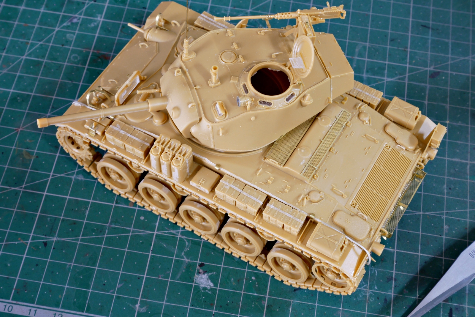 M24チャーフィー軽戦車, 陸上自衛隊, ブロンコモデル, 1/35, プラモデル製作手順, 組立と塗装, 製作記, 完成写真