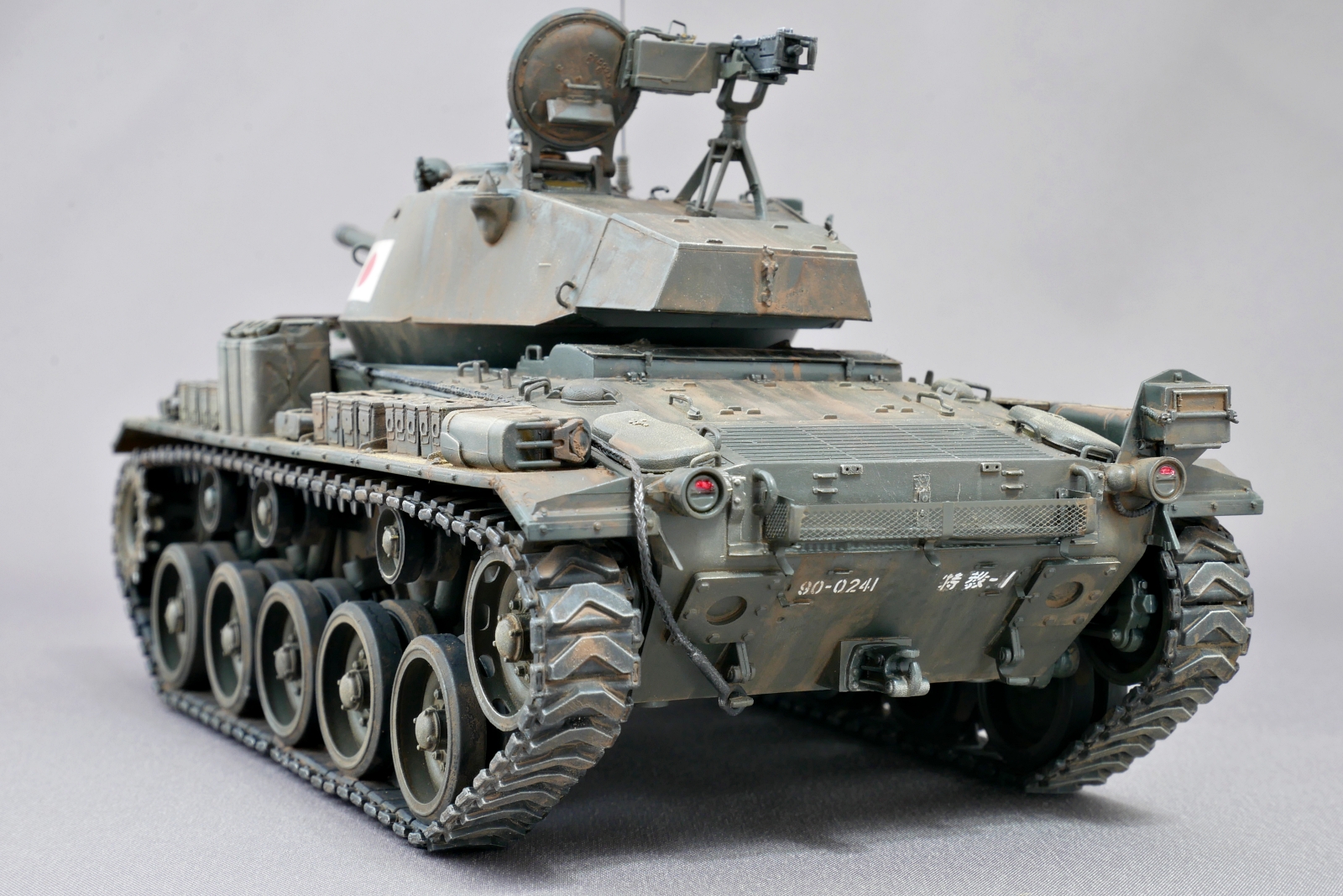 M24チャーフィー軽戦車, 陸上自衛隊, ブロンコモデル, 1/35, プラモデル製作手順, 組立と塗装, 製作記, 完成写真