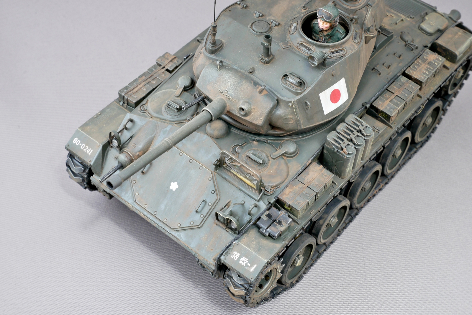 M24チャーフィー軽戦車, 陸上自衛隊, ブロンコモデル, 1/35, プラモデル製作手順, 組立と塗装, 製作記, 完成写真