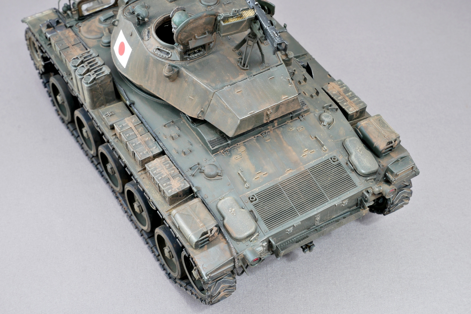 M24チャーフィー軽戦車, 陸上自衛隊, ブロンコモデル, 1/35, プラモデル製作手順, 組立と塗装, 製作記, 完成写真