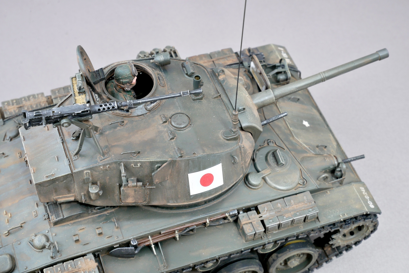 M24チャーフィー軽戦車, 陸上自衛隊, ブロンコモデル, 1/35, プラモデル製作手順, 組立と塗装, 製作記, 完成写真