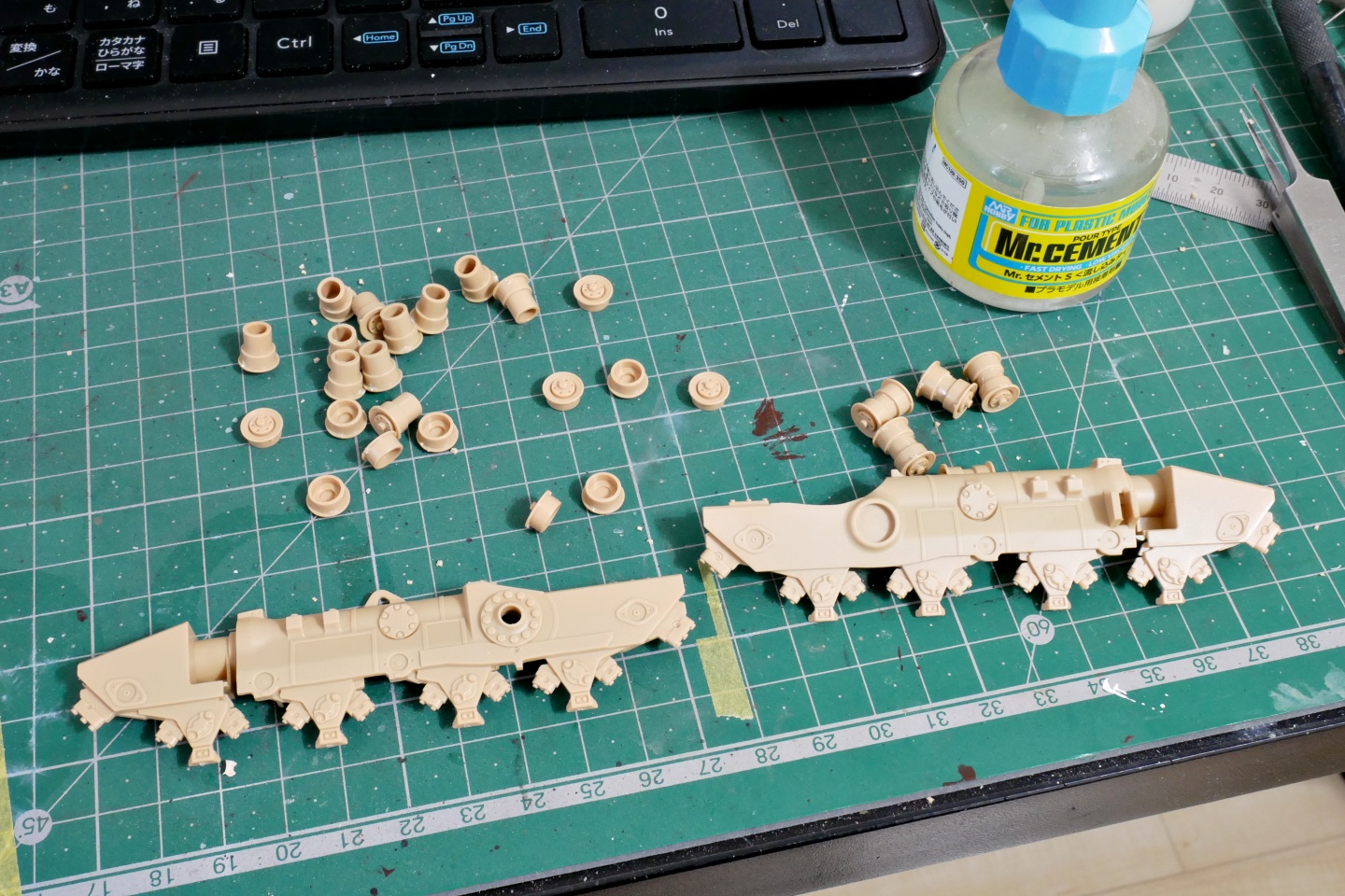 D9R, 装甲ブルドーザー, メンモデル, 1/35, プラモデル製作手順, 組立と塗装, 製作記, 完成写真