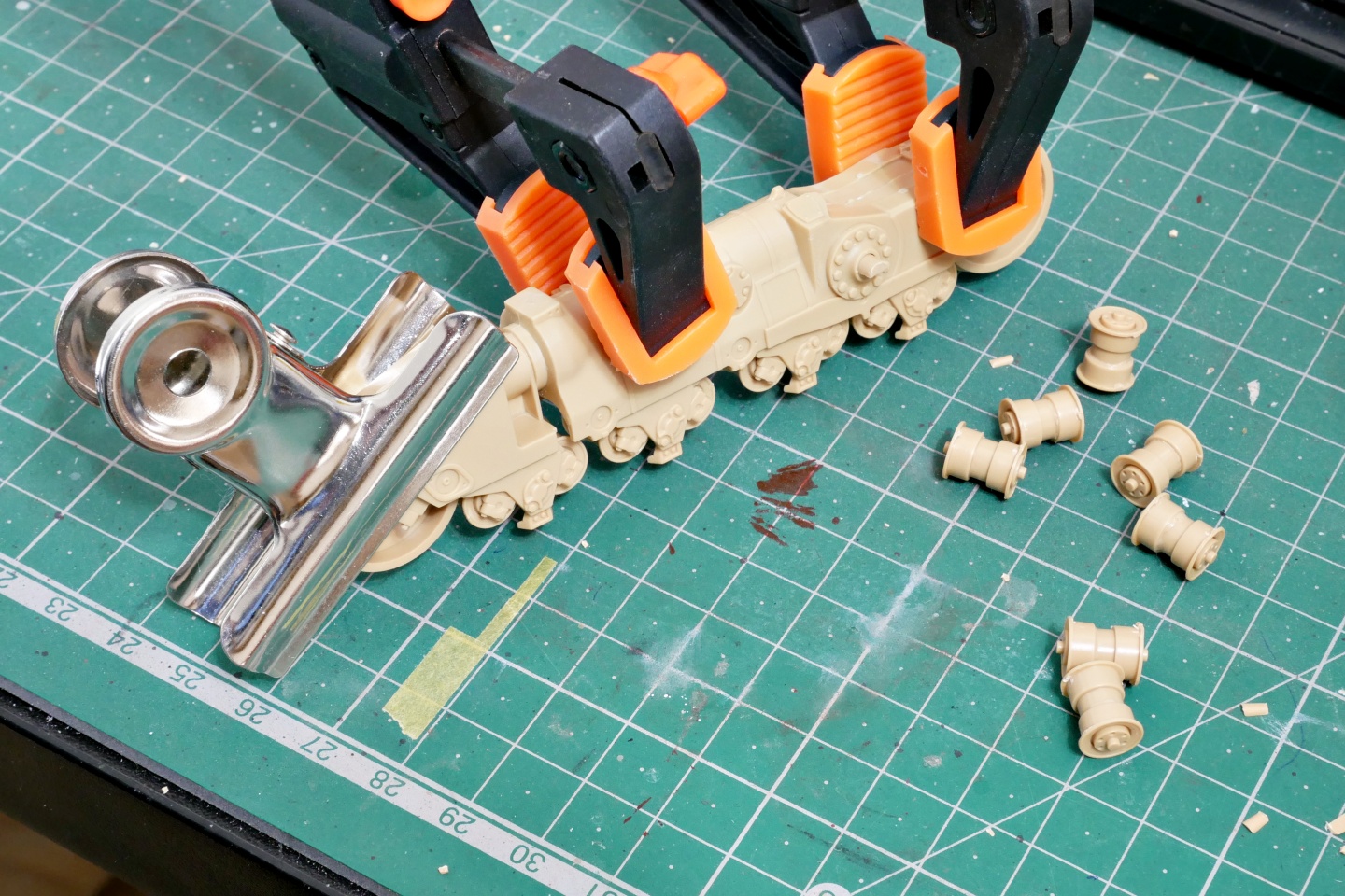 D9R, 装甲ブルドーザー, メンモデル, 1/35, プラモデル製作手順, 組立と塗装, 製作記, 完成写真