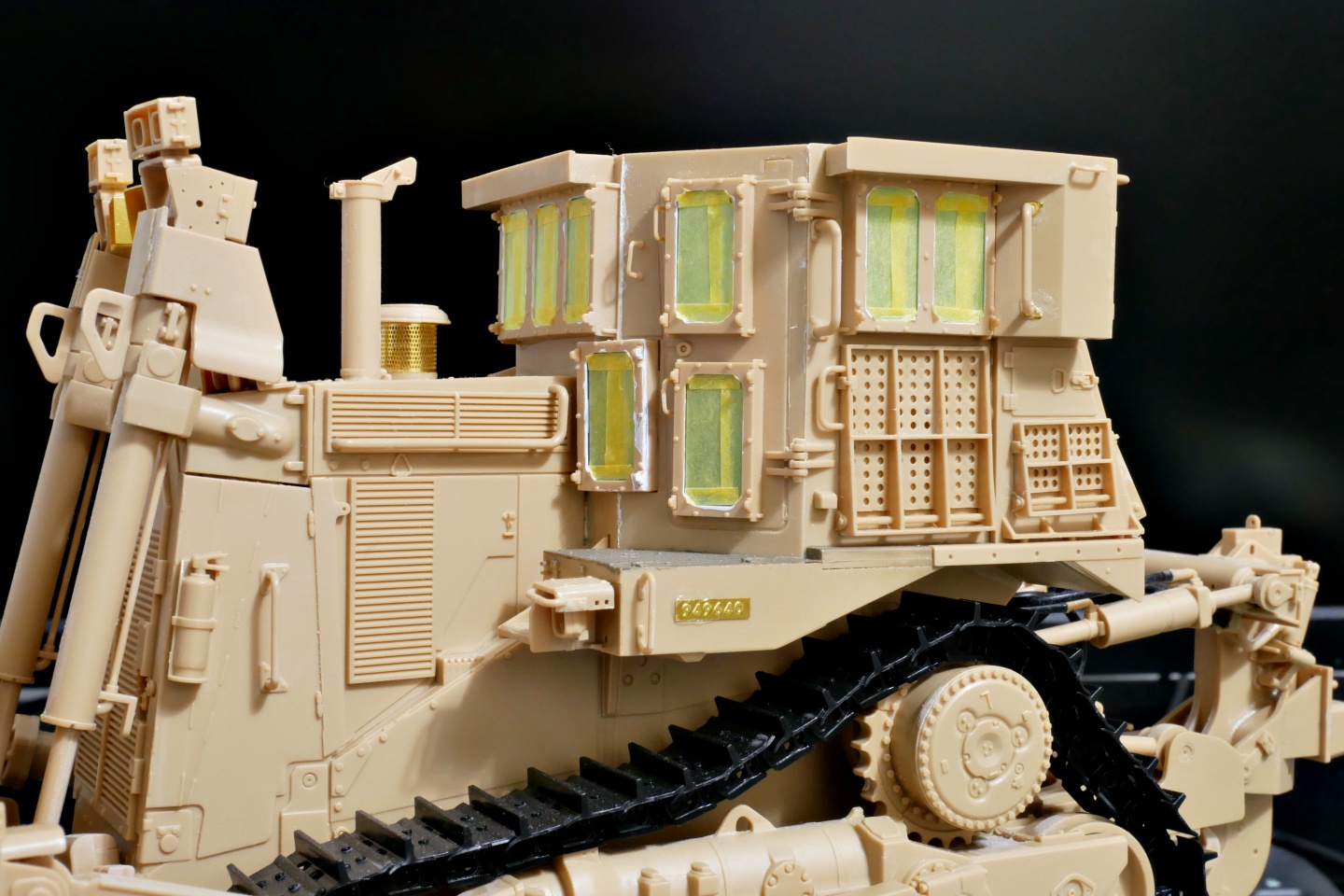 D9R, 装甲ブルドーザー, メンモデル, 1/35, プラモデル製作手順, 組立と塗装, 製作記, 完成写真