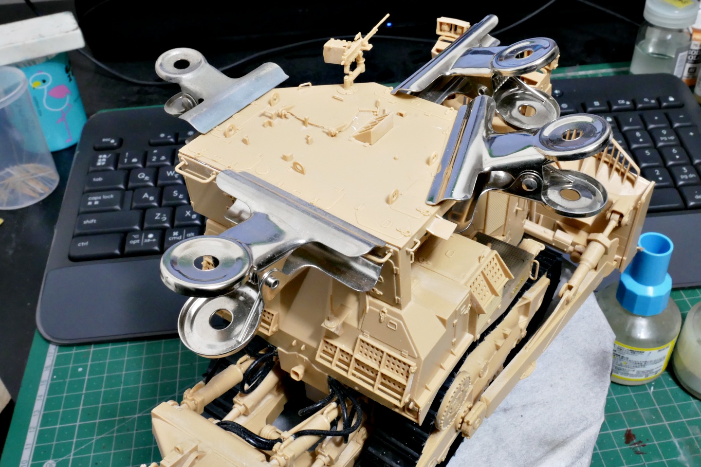 D9R, 装甲ブルドーザー, メンモデル, 1/35, プラモデル製作手順, 組立と塗装, 製作記, 完成写真