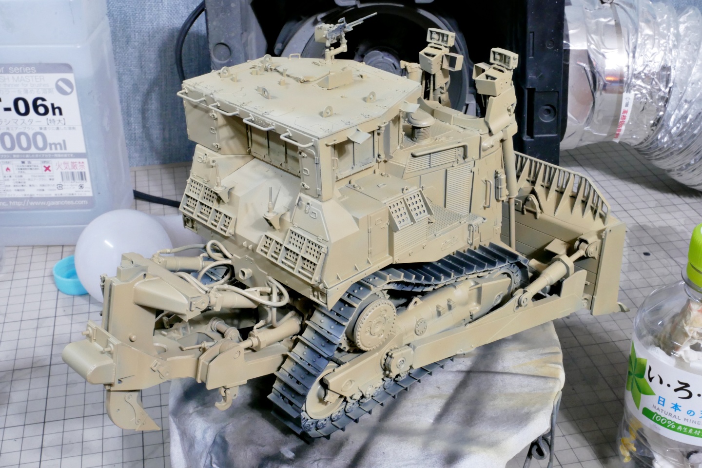 D9R, 装甲ブルドーザー, メンモデル, 1/35, プラモデル製作手順, 組立と塗装, 製作記, 完成写真