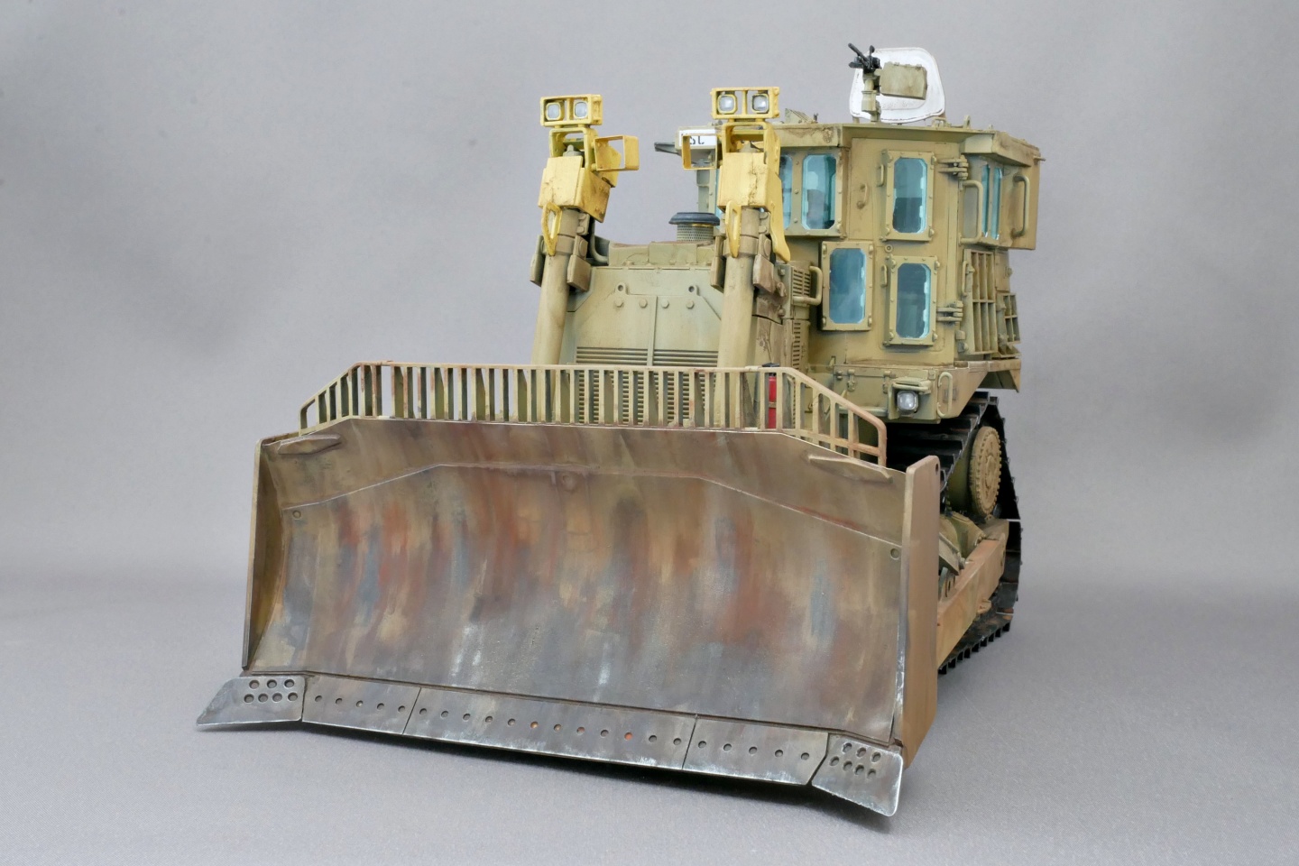 D9R, 装甲ブルドーザー, メンモデル, 1/35, プラモデル製作手順, 組立と塗装, 製作記, 完成写真