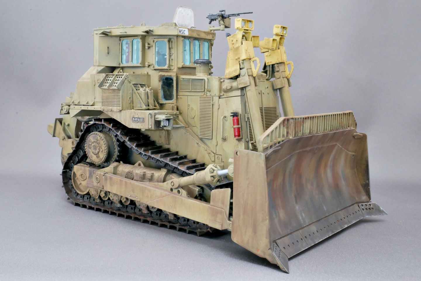 D9R, 装甲ブルドーザー, メンモデル, 1/35, プラモデル製作手順, 組立と塗装, 製作記, 完成写真
