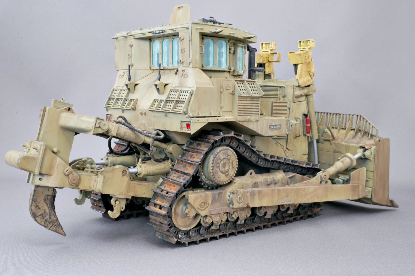 D9R, 装甲ブルドーザー, メンモデル, 1/35, プラモデル製作手順, 組立と塗装, 製作記, 完成写真