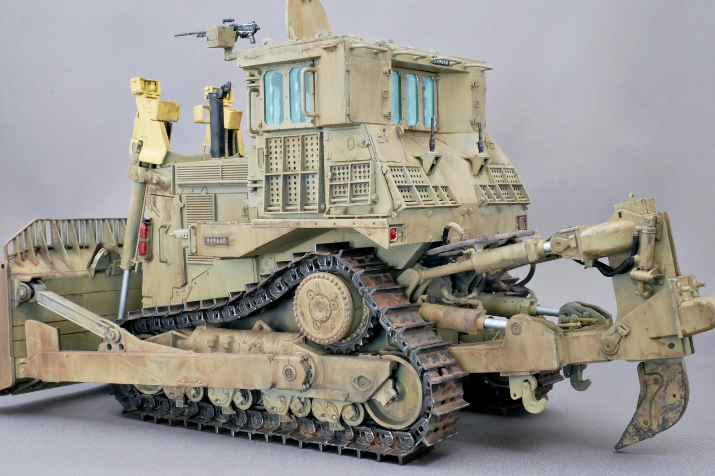 D9R, 装甲ブルドーザー, メンモデル, 1/35, プラモデル製作手順, 組立と塗装, 製作記, 完成写真