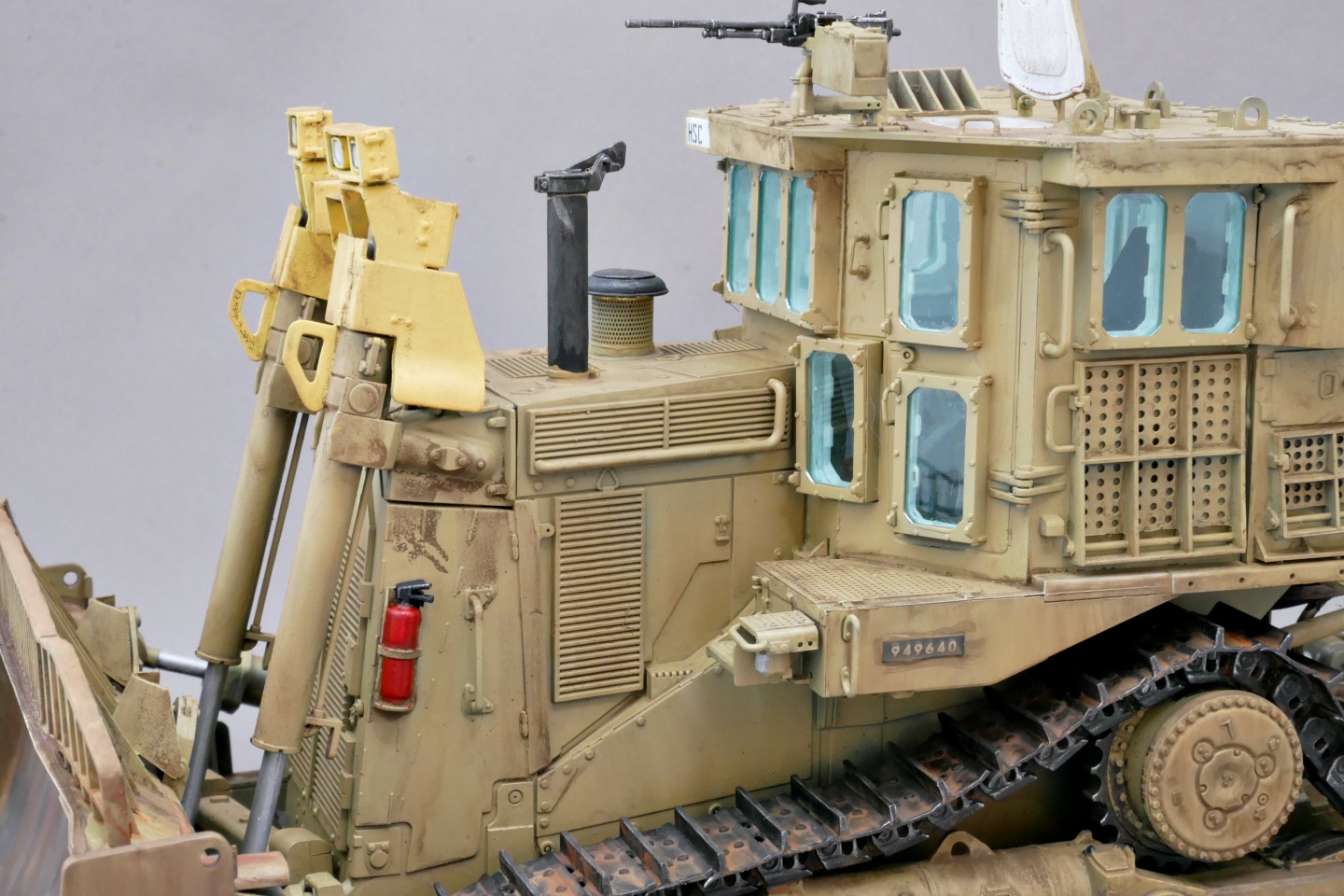 D9R, 装甲ブルドーザー, メンモデル, 1/35, プラモデル製作手順, 組立と塗装, 製作記, 完成写真