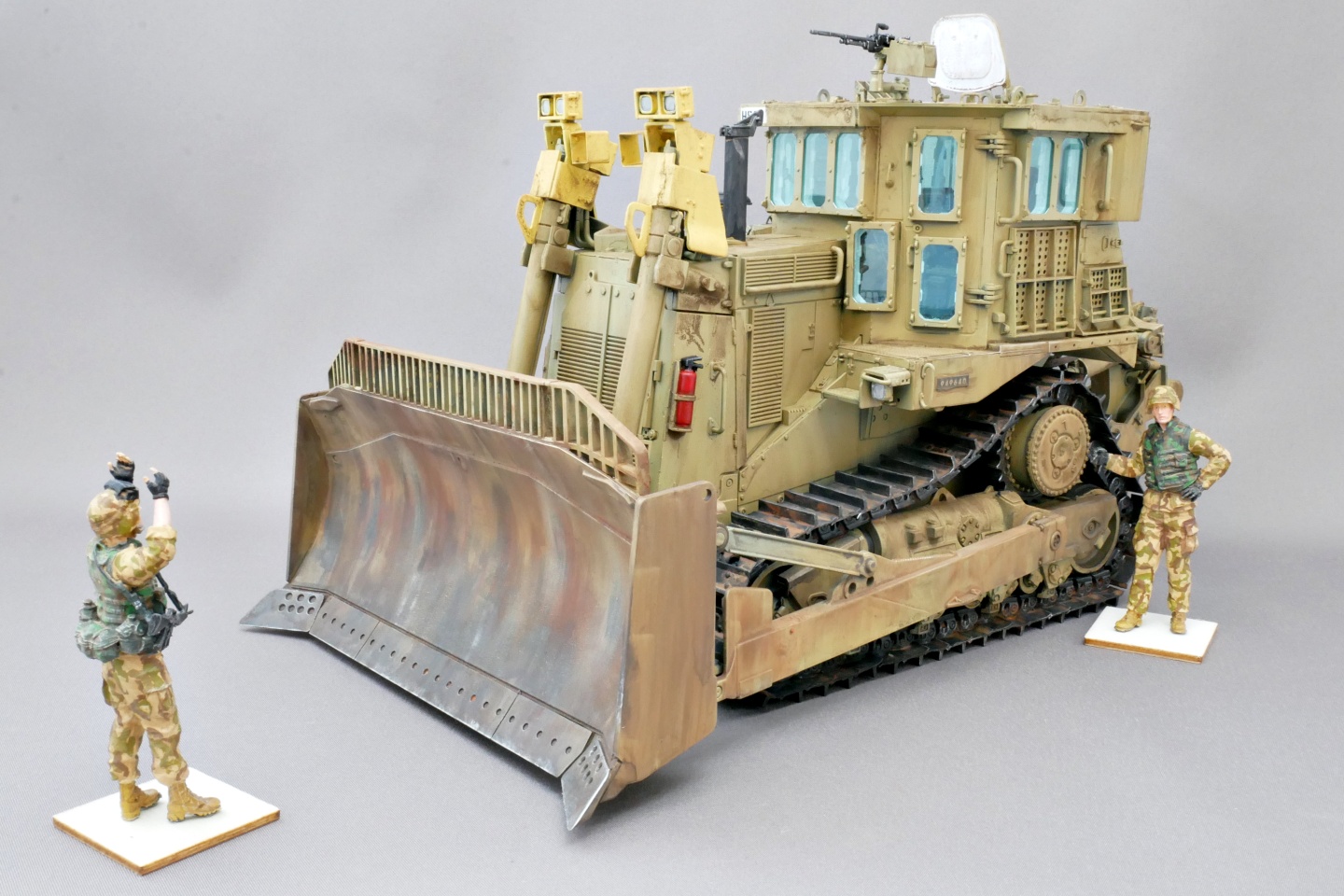 D9R, 装甲ブルドーザー, メンモデル, 1/35, プラモデル製作手順, 組立と塗装, 製作記, 完成写真