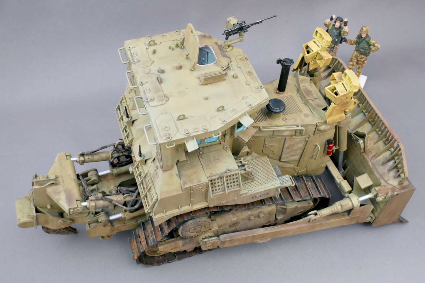 D9R, 装甲ブルドーザー, メンモデル, 1/35, プラモデル製作手順, 組立と塗装, 製作記, 完成写真