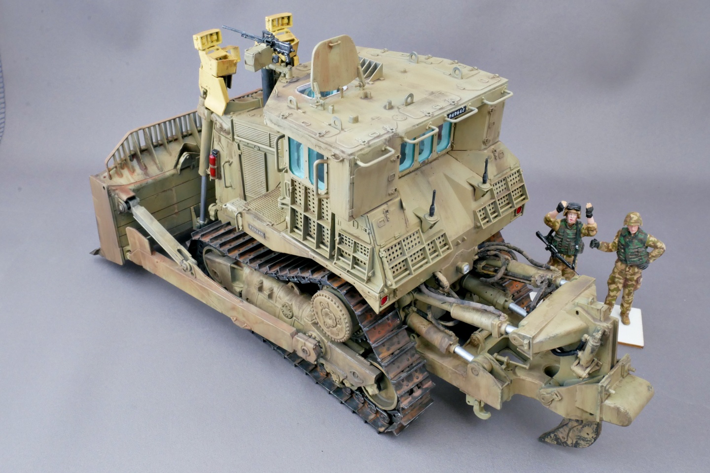D9R, 装甲ブルドーザー, メンモデル, 1/35, プラモデル製作手順, 組立と塗装, 製作記, 完成写真