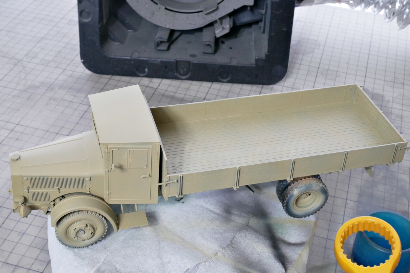 ドイツ軍 ダイムラーベンツ L-4500 軍用トラック ズベズダ 1/35 プラモデル製作手順 組立と塗装 製作記 完成写真