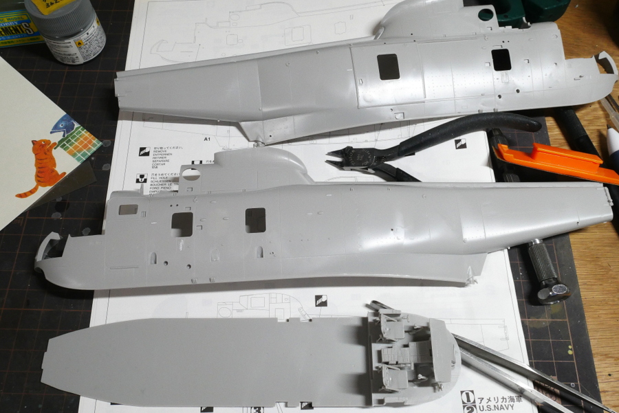 シコルスキー SH-3D/HSS-2A シーキング 海上自衛隊 ハセガワ 1/48 組立と塗装・製作記・完成写真