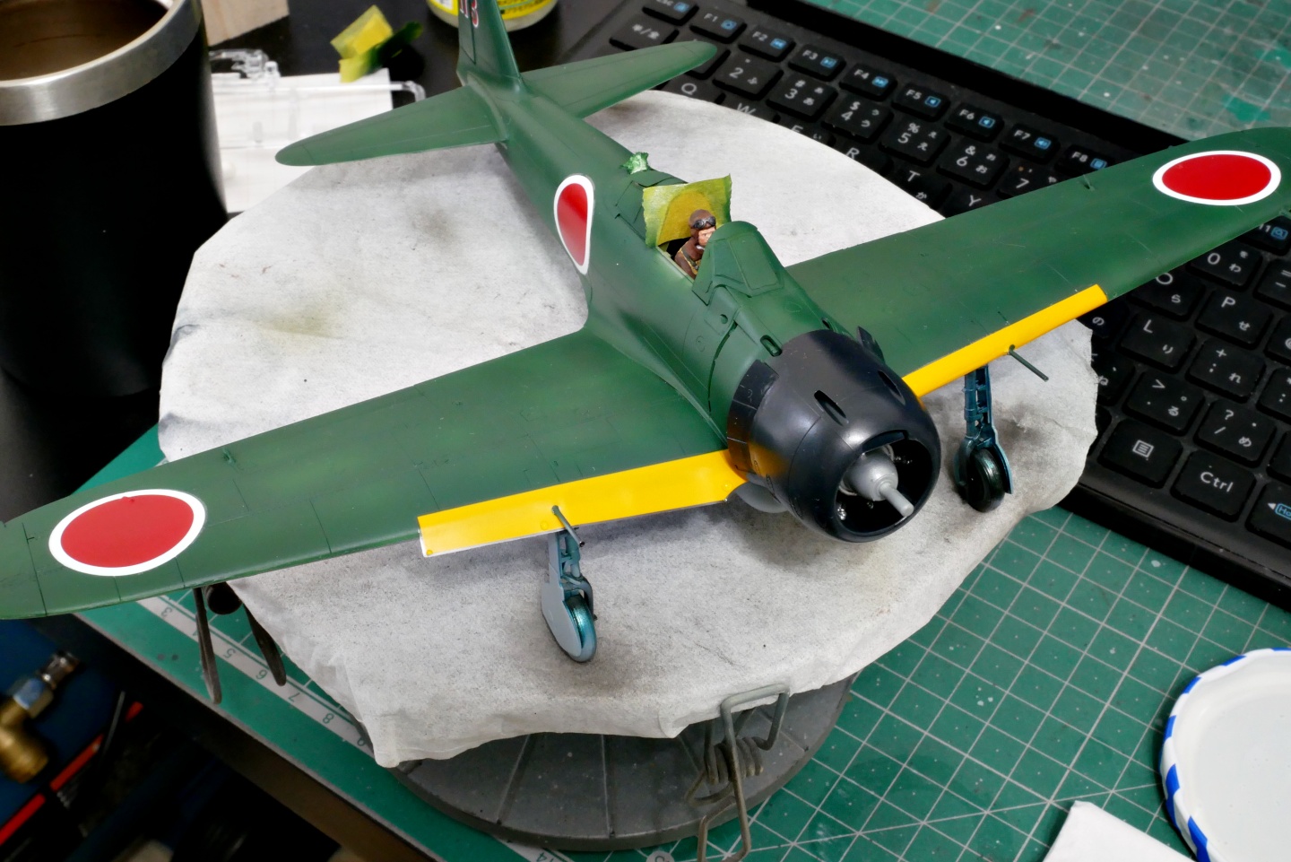 大日本帝国海軍 三菱 零式艦上戦闘機二二型 タミヤ 1/48 プラモデル製作手順 組立と塗装 製作記 完成写真