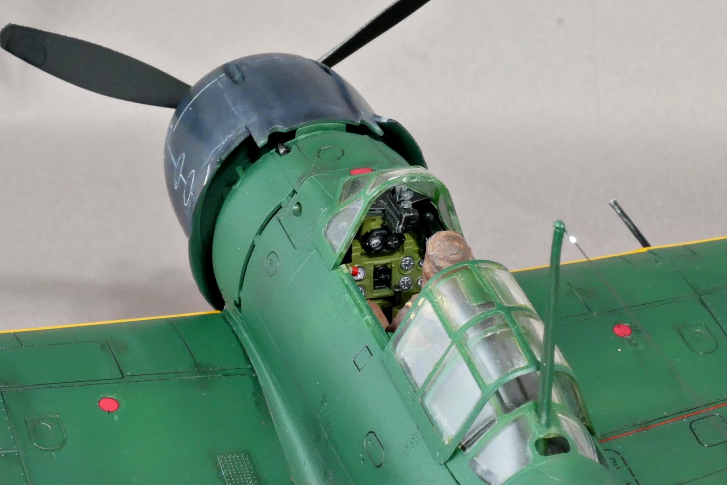大日本帝国海軍 三菱 零式艦上戦闘機二二型 タミヤ 1/48 プラモデル製作手順 組立と塗装 製作記 完成写真