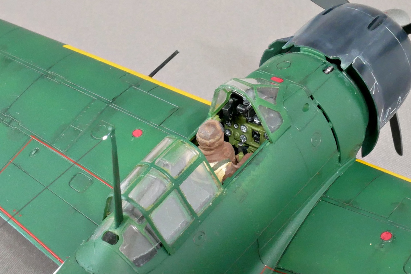 大日本帝国海軍 三菱 零式艦上戦闘機二二型 タミヤ 1/48 プラモデル製作手順 組立と塗装 製作記 完成写真