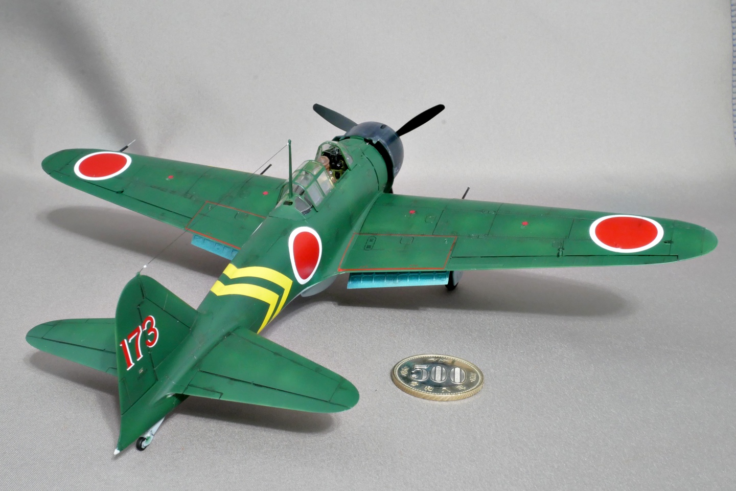 大日本帝国海軍 三菱 零式艦上戦闘機二二型 タミヤ 1/48 プラモデル製作手順 組立と塗装 製作記 完成写真